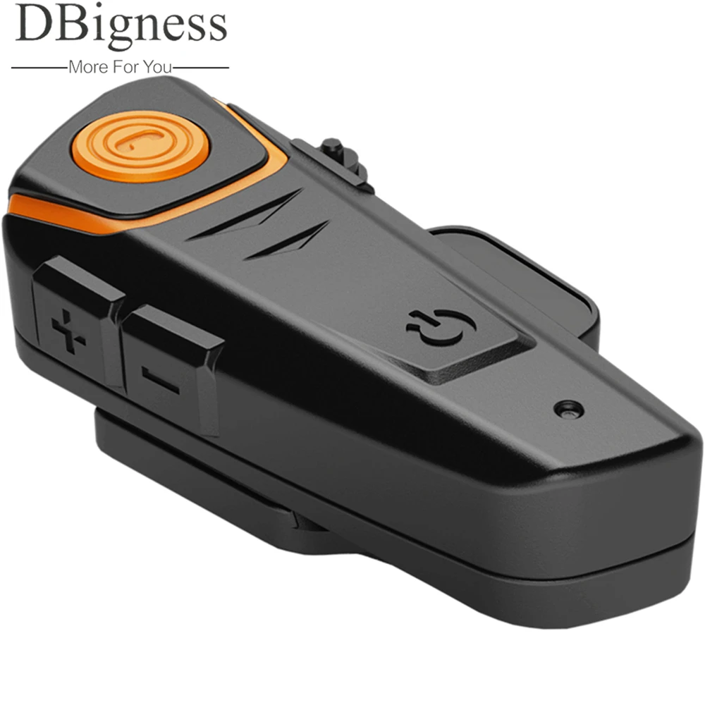 

Dbigness 1000M Motorcycle A2DP Bluetooth Motorcycle Intercom Waterproof Interphone Helmet Headset MP3 FM Radio with Mic Soft