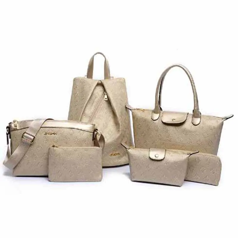 2018 New Fashion Office Lady Messenger Bag 6 Pieces Per Set Shoulder 2018 New Fashion Office Lady Messenger Bag 6 Pieces Per Set Shoulder Luxury Handbag All Match Tote Embossing In Top Handle Bags From Luggage