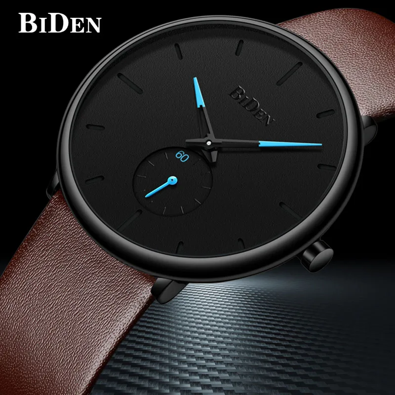 Kopen 2019 Reloj Mode Grote Wijzerplaat Militaire Quartz Mannen Horloge Lederen Sport Horloges Klassieke Klok Horloge Relogio Masculino