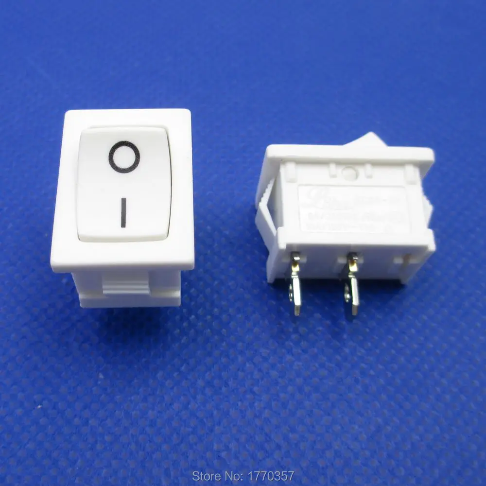5pcs/lot 2 pins ON/OFF I/O 21*15mm in Mini Boat Rocker Switch 6A 250VAC 10A 125VAC brand new high quality black white | Обустройство