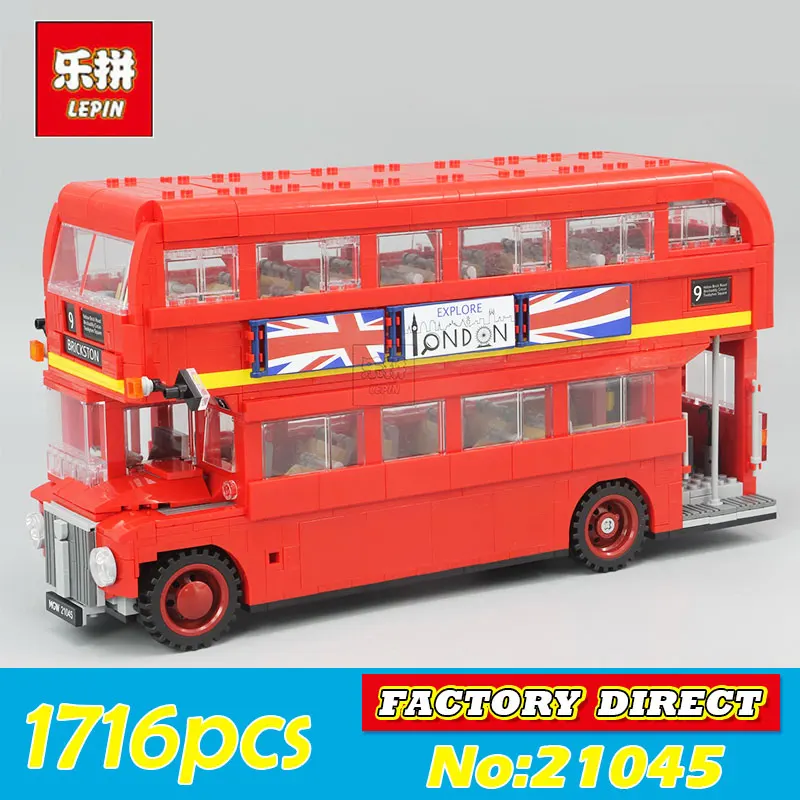 

New LEPIN 21045 1716Pcs Creator Camper Bus Model Building Kits Bricks Toys Model Compatible for Children toy Gifts 10258