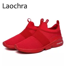 

LAOCHRA Large Size 45 46 Men Spring Breathable Mesh Sneakers Shoes Outdoor Walking Shoes For Males Non-Slip Man Flats Sock Shoes