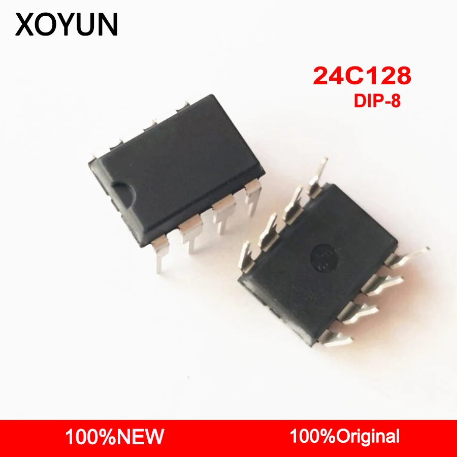 10pieces/lot 24C128 24C128N AT24C128 AT24C128N DIP-8 New