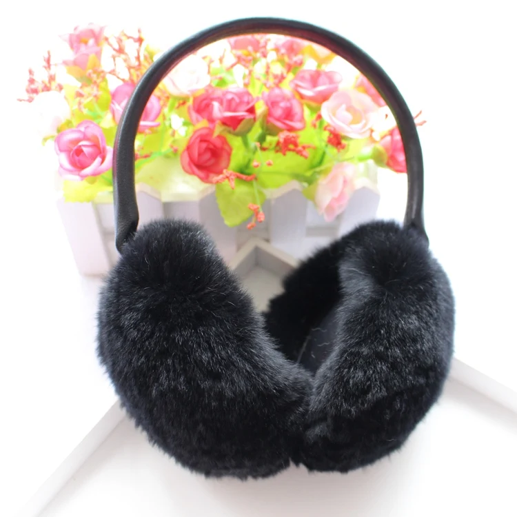 natural rex rabbit fur earmuffs (15)