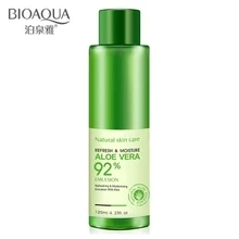 Bioaqua алое вера сглаживание лица Тонер для контроля жирности пор осветляет цвет