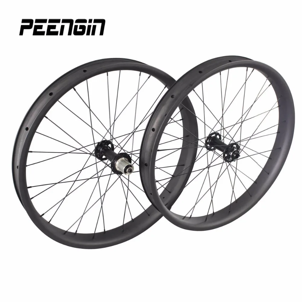 26er Fatbike Wheelset Clincher Full Carbon 65mm Rim wide 3232H 13519711mm