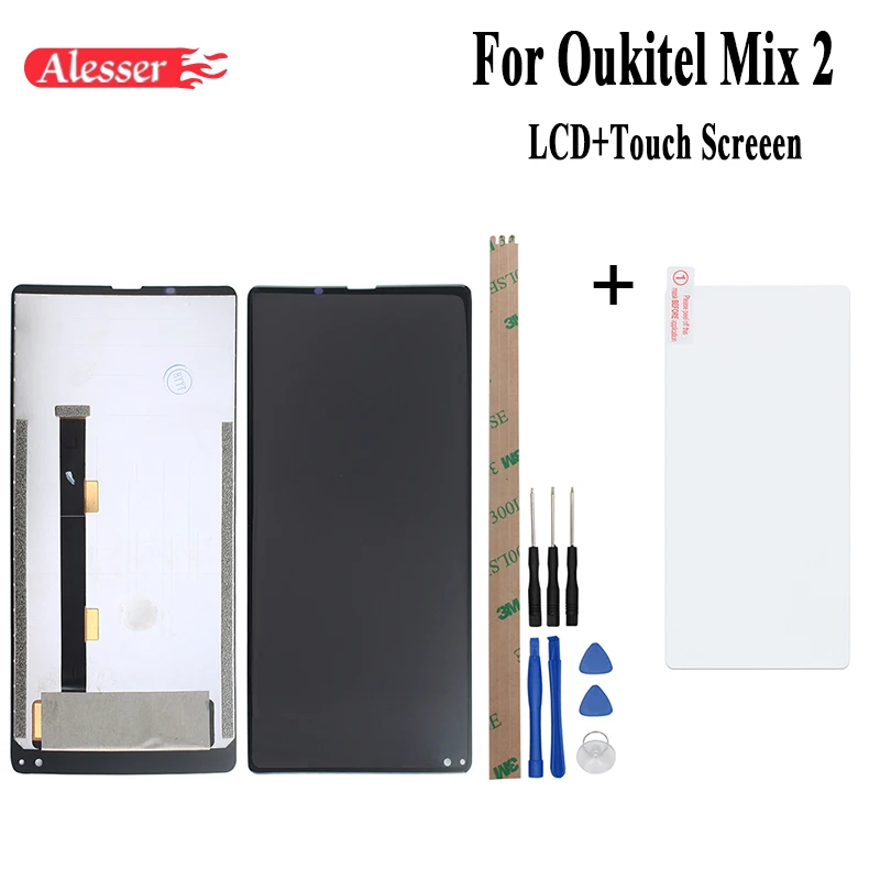 

Alesser For Oukitel Mix 2 Mix 2 4G LCD Display And Touch Screen Assembly Repair Part +Tools +Adhesive For Oukitel Mix 2 Mix 2 4G