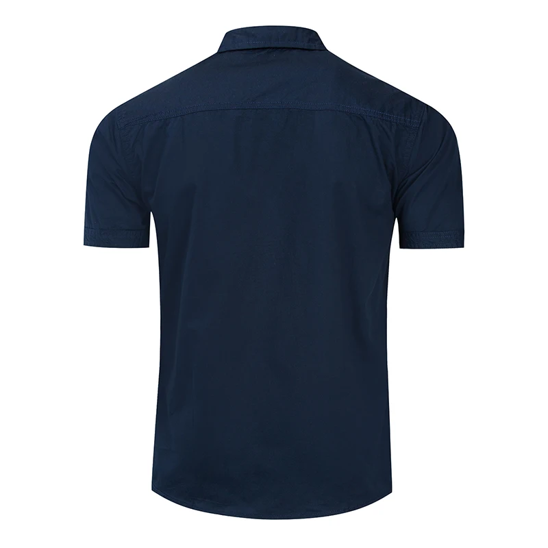 Мужская рубашка новая рубашка с коротким рукавом военный ветер военная форма уличная мода повседневный летний стиль хлопок рубашка