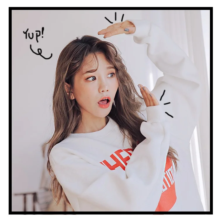 Cutey White Zipper Ribbon Sweatshirts Women 2018 O-Neck Outerwear Clothes Loose Female Casual Student Coat Girl's Summer Top Hoodies