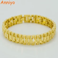 Anniyo 1,3 см 21 см/мужской браслет золотого цвета, ювелирные изделия, широкий браслет для женщин, свадьба Африка, арабский, Ближний Восток#003207