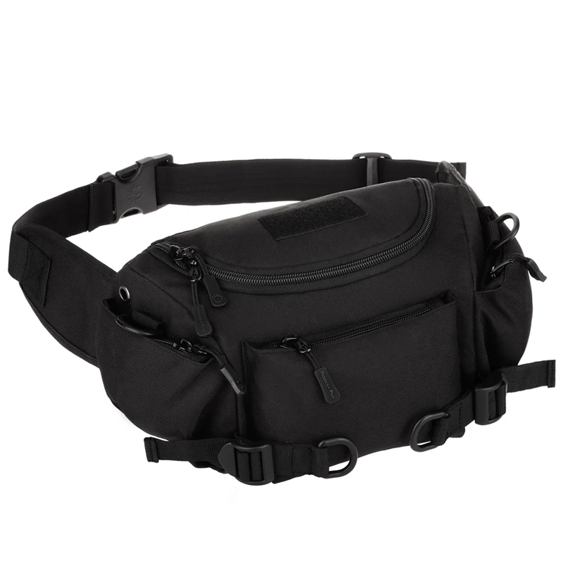 

High Quality New Men Durable Nylon Fanny Waist Pack Belt Hip Bum Military Travel Riding Assault Water Bottle Sling Chest Bag