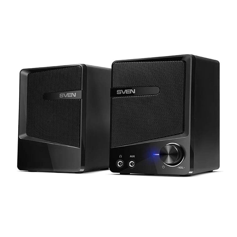 

Колонки пластмассовые 2.0 АС SVEN 248, чёрный (6 Вт, питание USB)
