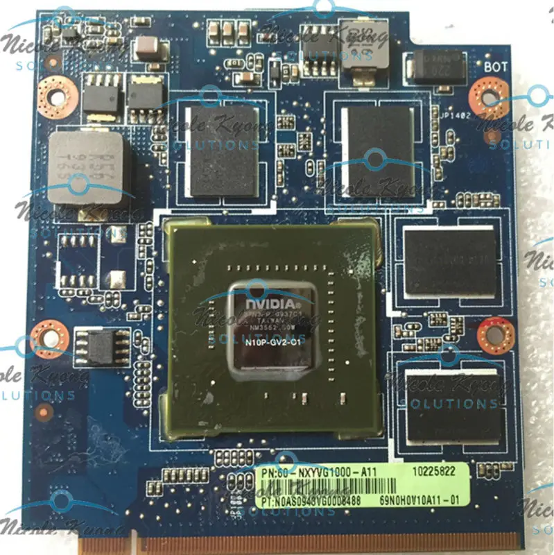 Sales NXYVG1000-A11 69N0H0V10A11-01 N10P-GV2-C1 GT220M F90SG VGA Video card for ASUS N81V N81VF G50IJ