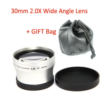 

30mm 2.0x TELE Telephoto LENS for Camcorder 30 mm 2x Silver