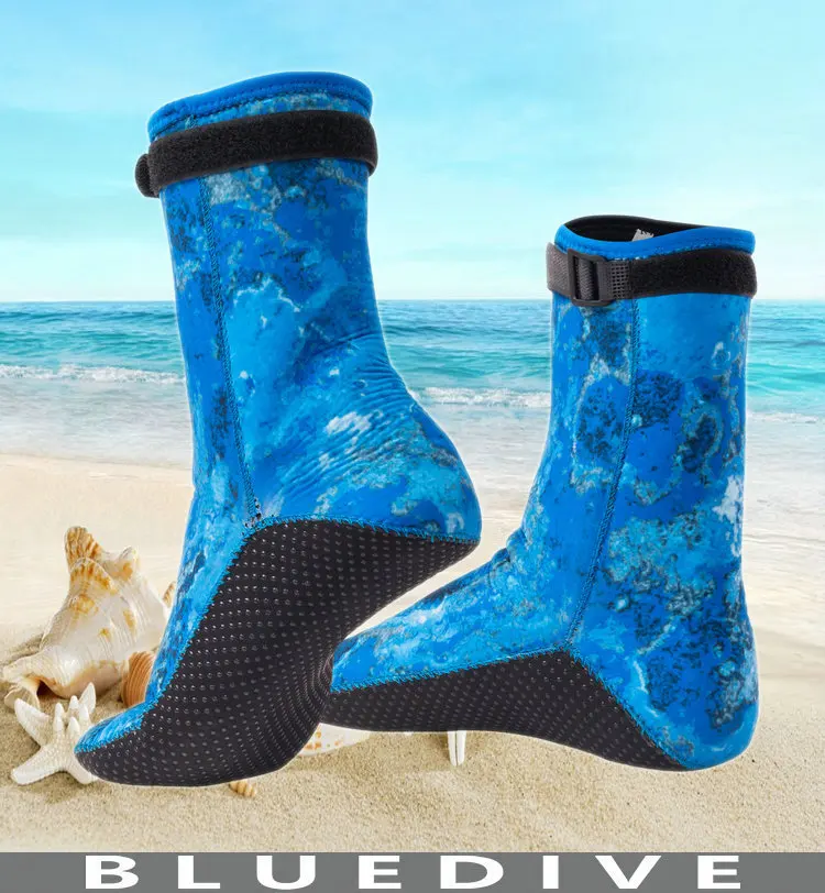 3mm النيوبرين التمويه الغوص تصفح الجوارب الدافئة السباحة منع الصفر الرجال النساء الأطفال الشاطئ الغوص الأحذية