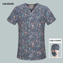 Медицинская хирургическая Униформа хлопок дышащий уход Скраб Топы ветеринарная больница доктор Топы аптека красота униформа для салона