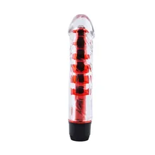 Aiyijia TPE Realistic Dildo Vibrators Sex Toys for Woman G-Spot Vagina Massager Waterproof Female AV Stick Magic Wand Red