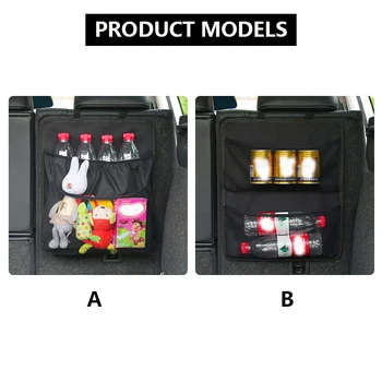 

NWIEV Multi-use Oxford Net Car Trunk Organizer Backseat Storage Bag For Peugeot 307 206 407 Citroen C4 C5 Suzuki Grand Hyundai