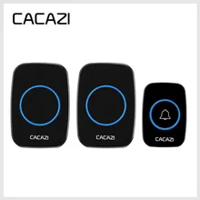 CACAZI AC 100-240 V беспроводной дверной звонок Водонепроницаемый 300 м Диапазон дверной звонок Низкая цена Высокое качество дома 38 колокольчиков дверной Звонок