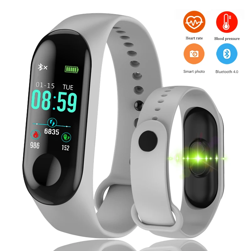 

M3 Smartband Fitness tracker Smart Bracelet Blood Pressure Heart Rate Monitor Waterproof Smart band Wristband PK Mi Band 3