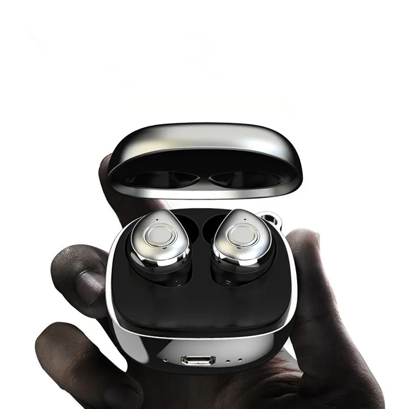 

Bluetooth 5.0 True Wireless Earbuds Waterproof Bluetooth Earphone Sport 3D Stereo Sound Earphones with Charging Box for Phone