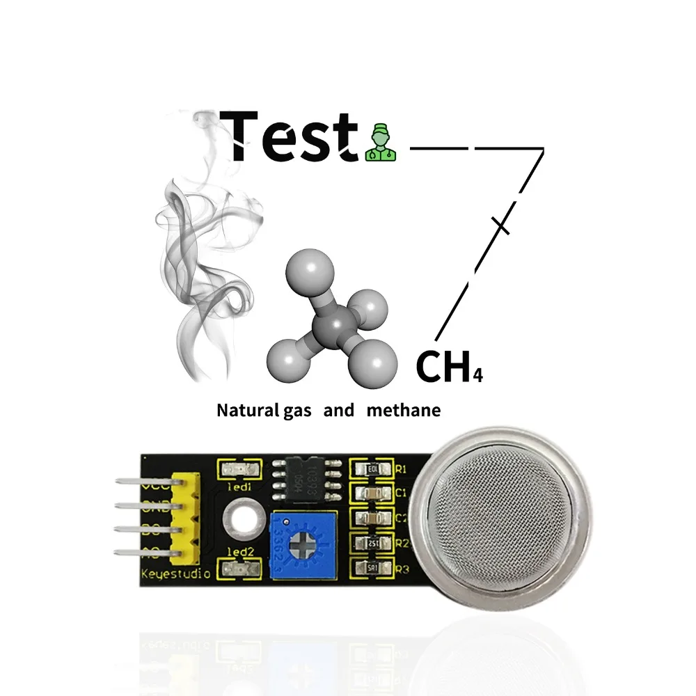 Keyestudio MQ-4 датчик обнаружения природного газа метана модуль для arduino
