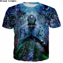 PLstar Cosmos Harajuku Herren Buddha T shirts für Männer/Frauen Poleras Buda Hemd Streetwear Psychedelic T-shirt Unisex Plus größe 5XL