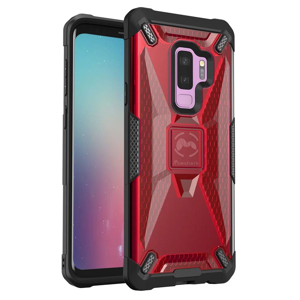 

Miesherk Case for Samsung Galaxy S9 Plus Case Bumper&Hard Shell Solid PC Back Shock-Absorption Light Thin Anti-Scratch