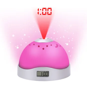 

1Pc night Light Colorful Sky Star kids Baby Room Decor Alarm Clock Room spotlight sleeping Night Light Lamp