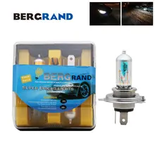 2 шт. H4 Радуга галогенная лампа синего цвета 12 V 60/55 W 3700-3800 к ксенон свет P43t фара жесткий стеклянная лампочка для автомобиля