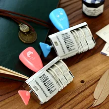 2 шт./партия текст+ ручка для печати даты Герметическая заглушка для колеса дневник использование в рукоделии PDA DIY основные альбомы