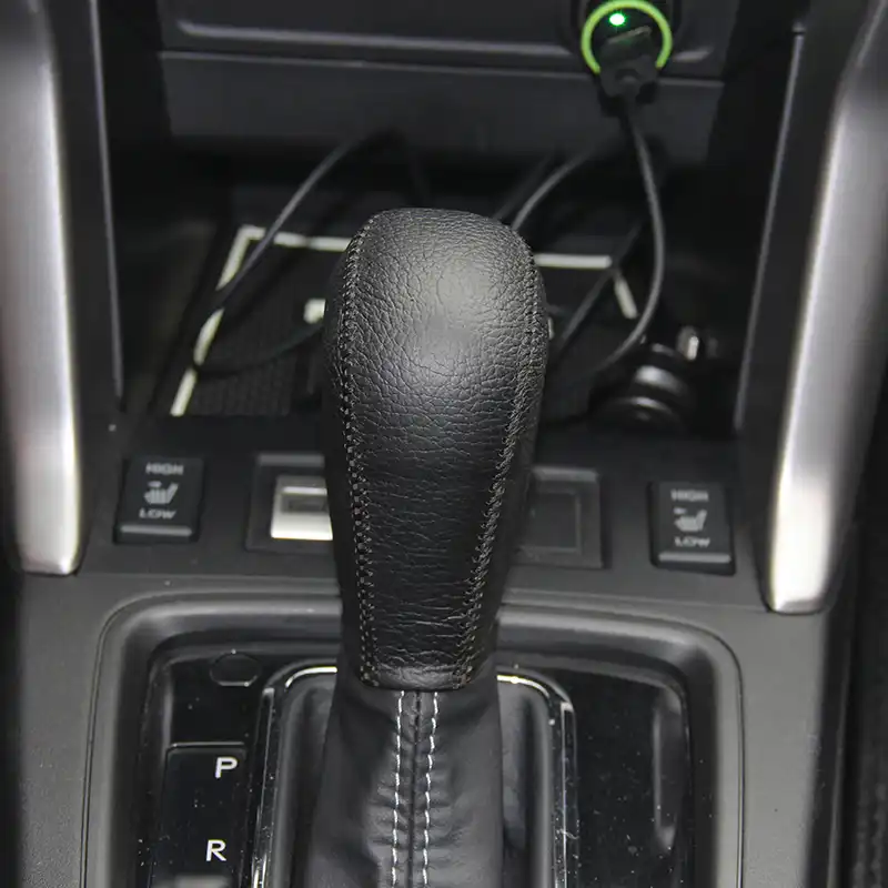 Genuine Leather gear knob cover For 