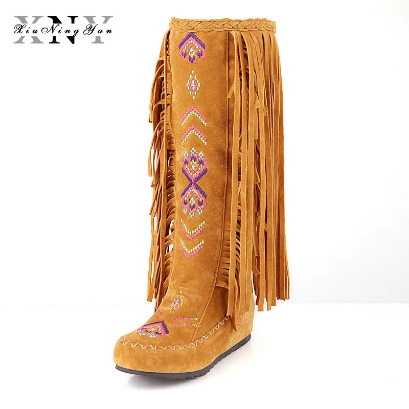 warm ladies snow boots high boots leather martin boots winter flats boots