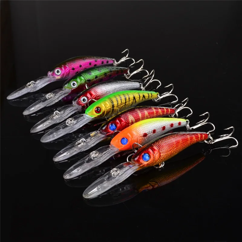 

1Pcs Minnow Fishing Lure 10cm 8g Wobblers Deep Diving Hard Bait for Fishing Carp Tackle Crankbait Bass Pike Artificial Bait Tool