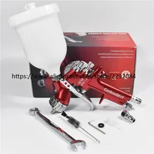 Профессиональный краскопульт gfg красный HVLP автомобильный краскопульт 1,3 мм Автомобильный гравитационный корм инструменты для рисования