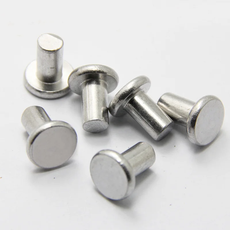 

100pcs M2x(3 4 5 6 8 10 12mm Length) Aluminum rivets flat hat head solid hand hit percussion rivet GB109