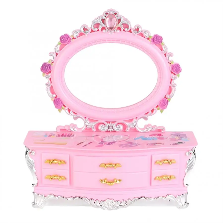 

Plastic Music Box Ornament Pink Jewelry Storage Case Wonderful Gift