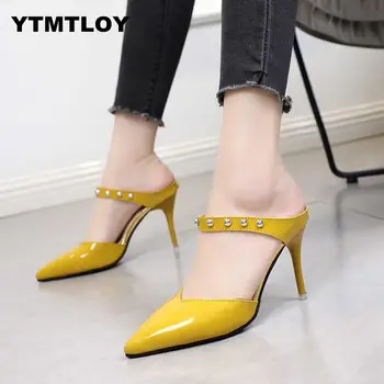 

Women Pumps Sexy Summer Shoes High Heels Brand Party Slingback Pointed Toe Buckle Strap Female Dress Nude Heels Wedding Black