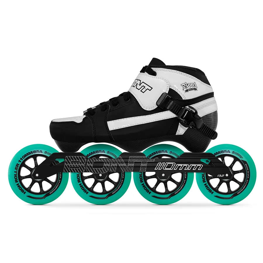 100% الأصلي بونت السعي 3PT سرعة حذاء تزلج بعجلات Heatmoldable ألياف الكربون التمهيد S-إطار 110 مللي متر Highroller عجلة التزلج Patines