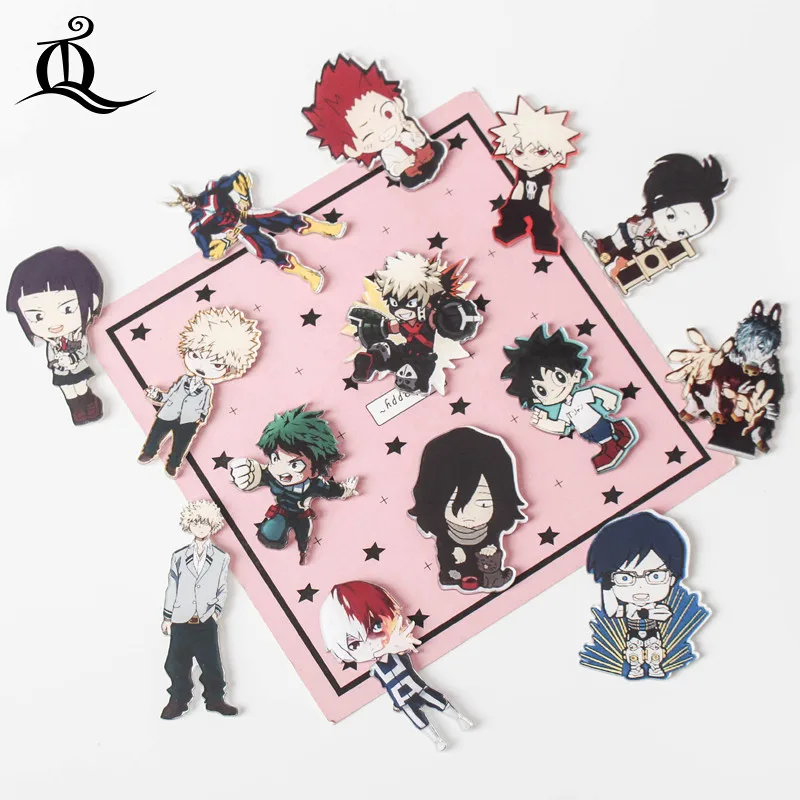 

1PC Lovely cartoon My Hero Academia Series Acrylic Badges Kawaii Badge Icons on The Backpack Badges for Clothes Pin Brooch Z59