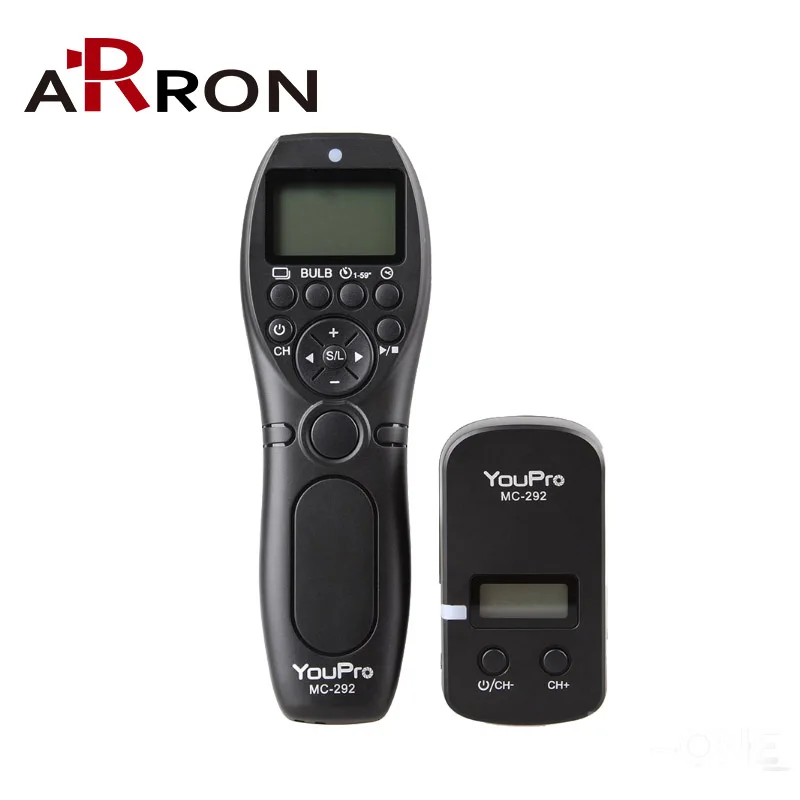 

YouPro MC-292 DC2/DC0/N3/S2/E2/E3 2.4G Wireless Remote Control LCD Timer Shutter Release Channels for Sony/Fujifilm/Nikon/Canon