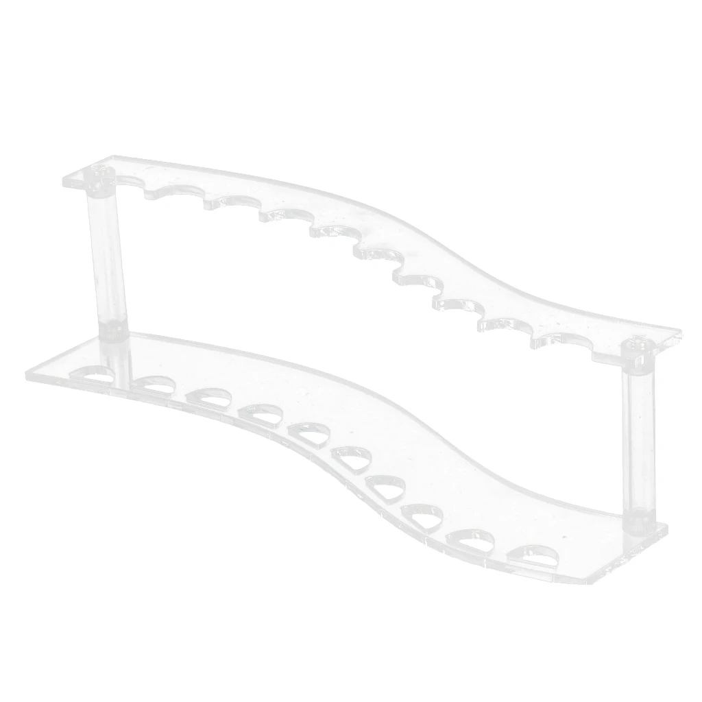 High Quality Cosmetic Makeup Brush Holder Stand Tools 2pcs Brush Foundation Shelf Arch Acrylic Makeup Organizer Storage Box Case