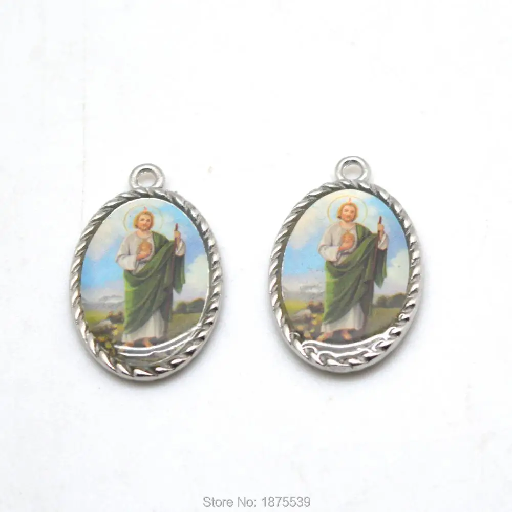 

Saint Jude Two Side Same Photo Fashion Necklace Pendant