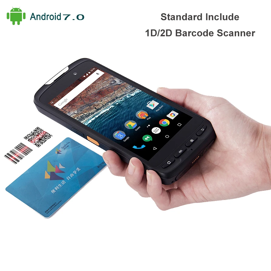 High Quality 5 Tablet Handheld Device Mobile Data Terminal Android 7 0 1D 2D Laser Barcode