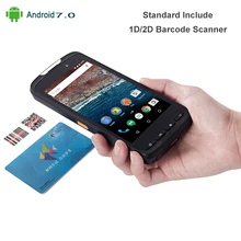 High Quality 5″ Tablet Handheld Device Mobile Data Terminal Android 7.0 1D 2D Laser Barcode Scanner 4G 2GB RAM with Pistol