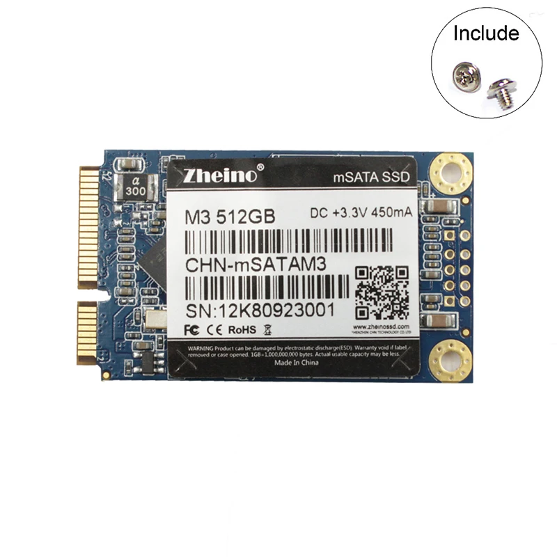 Acheter Zheino msata M3 512 gb SSD Solide Disque Dur SSD Nouvelles Arrivées Pour Ordinateur Portable PC