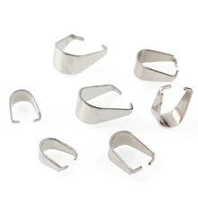 16 г нержавеющая сталь зажимы для подвески и застежка крючок Серебряный зажим под ключ разъем ювелирных изделий DIY Инструменты Запчасти Аксессуары