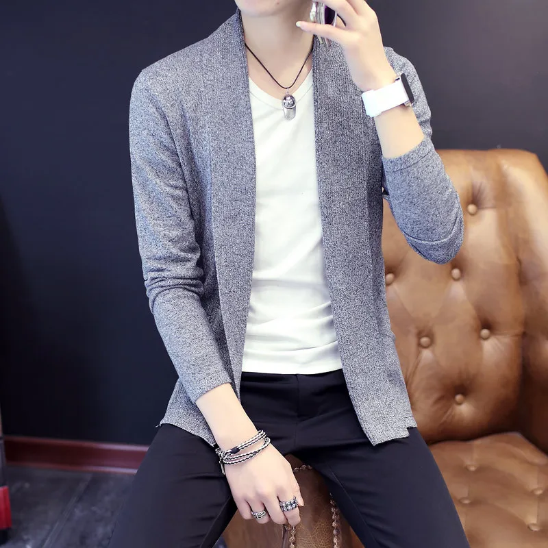 Men Cardigan Knitted Casual Fashion Spring Mens Sweater