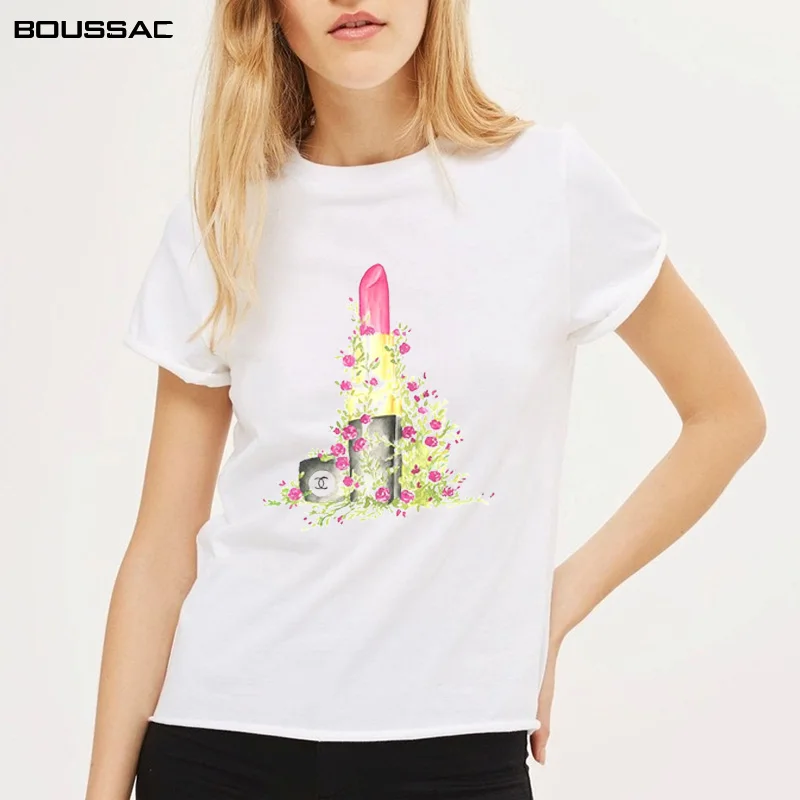 

Plus Size Women Clothes Short Sleeve TShirt Lipstick Print Harajuku Cotton Top Tees Casual O Neck Female T-Shirt Camiseta mujer