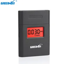 GREENWON tragbare 360 grad rotierenden mundstück red hintergrundbeleuchtung Genaue Atem Alkohol Tester LED Licht Alkohol Alkoholtester